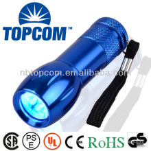 Dry battery powered uv torch 9 led flashlight